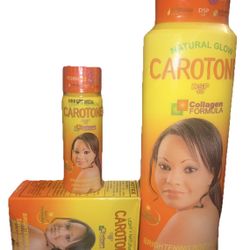 Carotone Light & Natural Brightening Set – Lotion, Serum & Soap with Collagen Formula – 3-in-1 Skin Care Combo