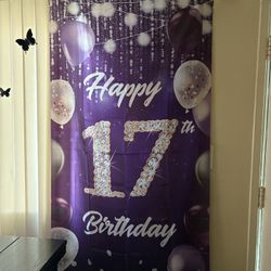 Banner Happy Birthday 17