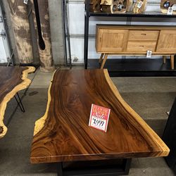MEGA SALE! Monkey Pod Live Edge Coffee Tables ( Save $700+)