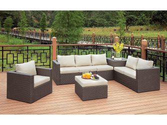 Davina Brown/Beige Outdoor Sectional