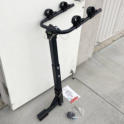 $55 (New in box) Tilt Folding 2-Bike Mount Rack Bicycle Carrier for 1-1/4” and 2” Hitch Cars 70lbs Capacity 