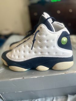 Air Jordan 13 White Navy Sneakers