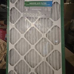 Six 16x25x1 Merv 8 Furnace Filters, Still In Packaging 