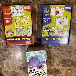 (2) New Learning Puzzles & Used Game. PRICE IS FOR ALL  