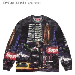 Supreme Skyline Sequin L/S Top Night