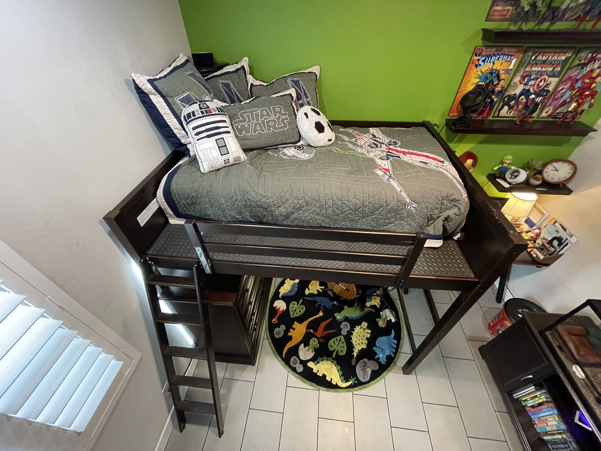 Loft Bed Frame, Solid With Added Supports,