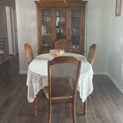 Dining Table And China Cabinet