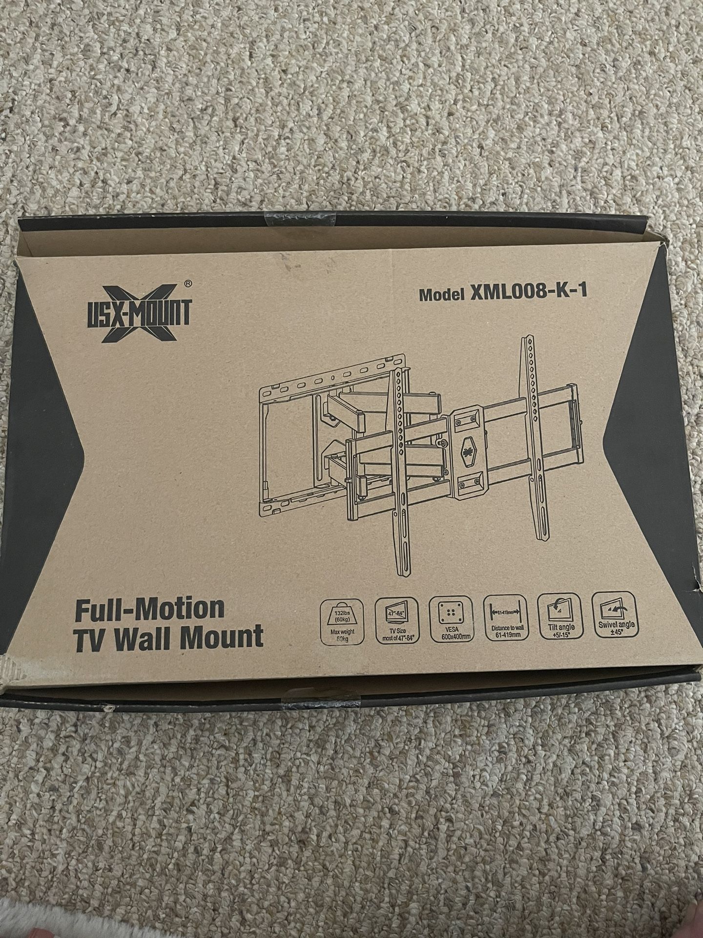 Tv Wall Mount Full Motion 47-85 Inch