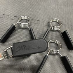 CAP Barbell Olympic 2-Inch Spring Clip Collars, Pair, Olympic