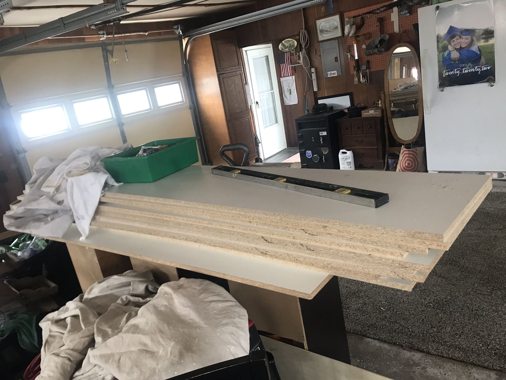 Melamine Rips At 17 Inches. X 8’ Tall