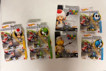 New on Card Mariokart and Mario Bros. Hotwheels