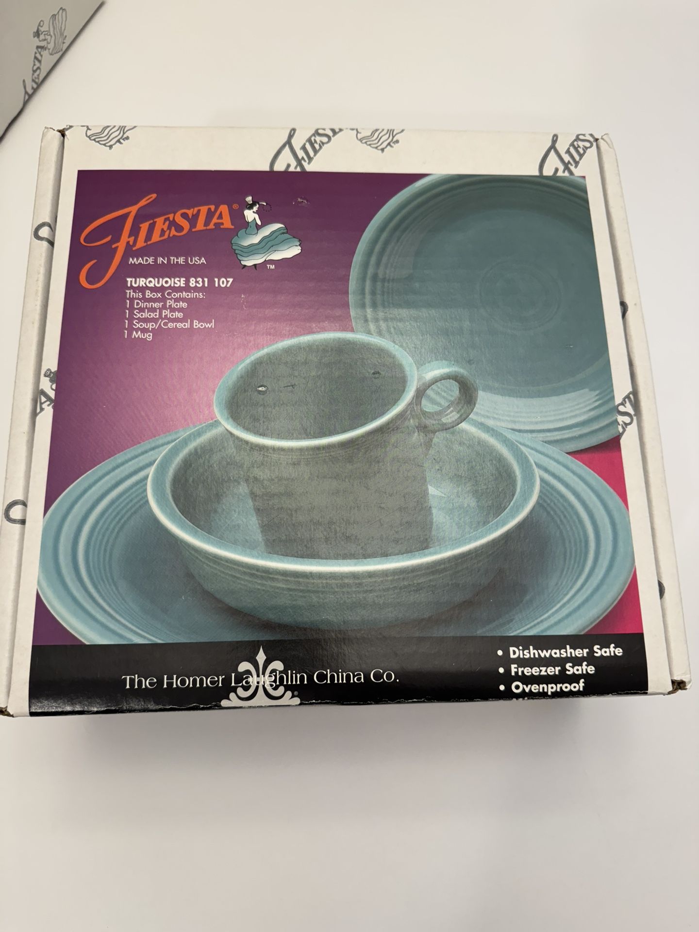 Fiesta Turquoise 4-Piece Place Setting - New in Box!