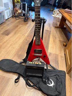 epiphone mini flying v guitar