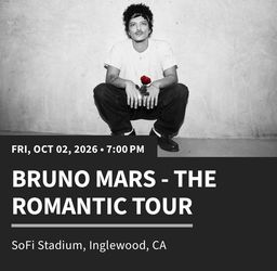 Bruno Mars Tickets