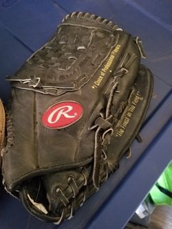 Wilson and Rawling baseball gloves