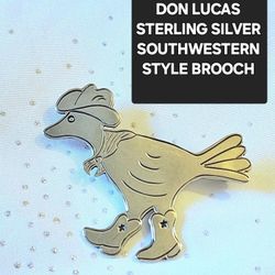 Sterling Silver Don Lucas SW Brooch 