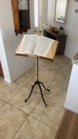 Antique dictionary and stand