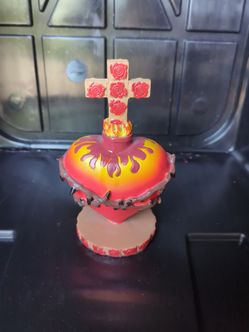 Sacred heart and cross