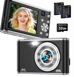 New 2026 Upgraded 4K Digital Camera for Photography
