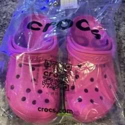 Pink Crocs, Brand New 