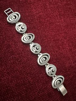 Brighton Silver-Plated Bracelet – Contemporary Modern Style | Adjustable 7¼”–8” | EUC