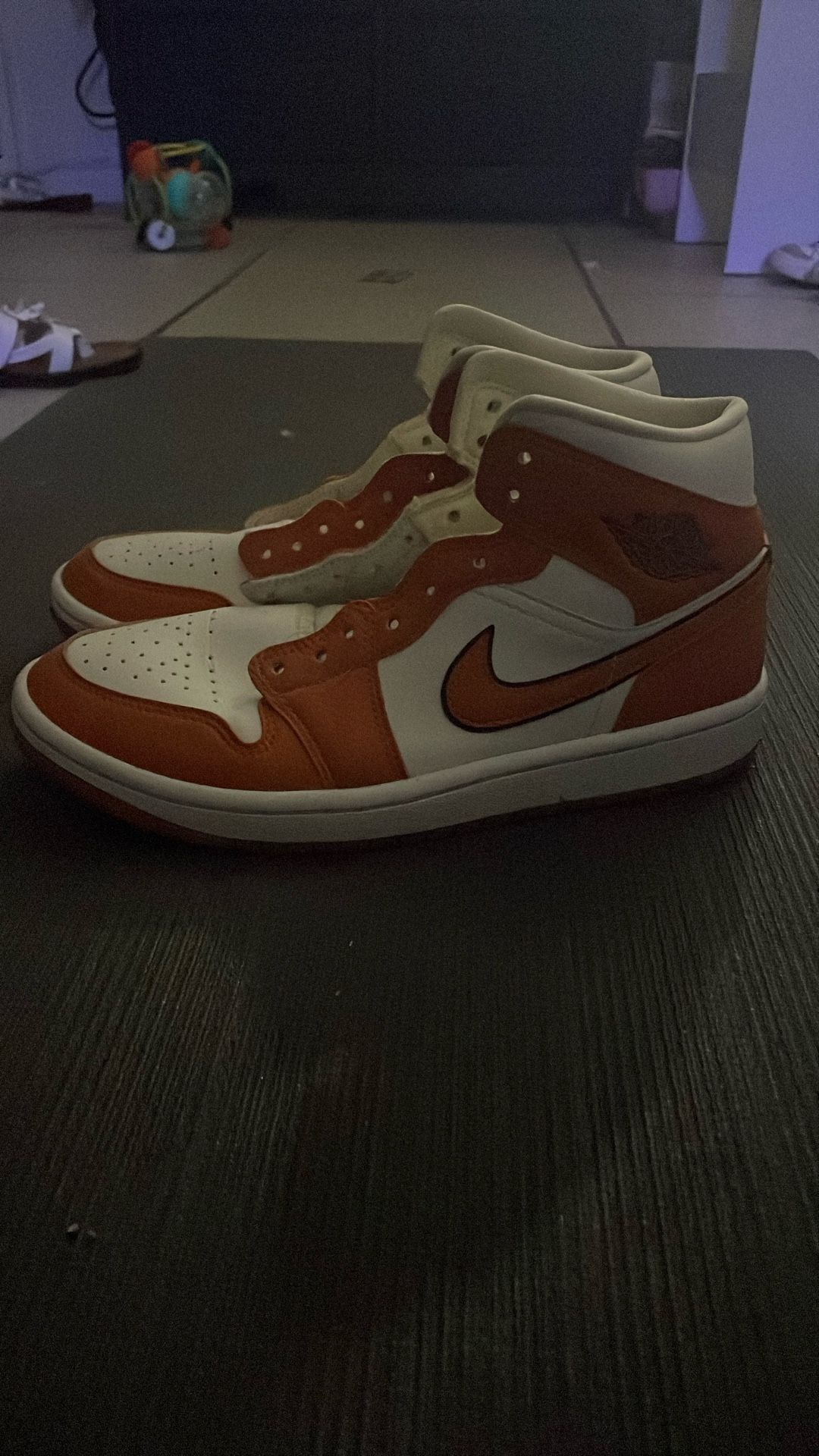 selling Air Jordan 1 Mid SE “Sport Spice” Basketball Shoe for $100 barley used