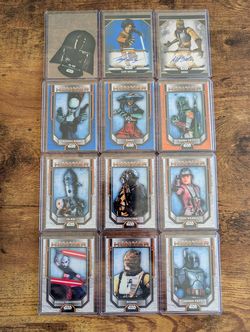 2021 Topps Star Wars Bounty Hunters Lot – 2 Autos, 9 Patches, /35 /50 /75 /99