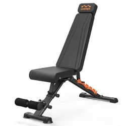 Lusper Zero-Gap Adjustable 880 LB Foldable Weight Bench