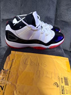 Size 14 men’s Jordan 11 low concord bred   No box