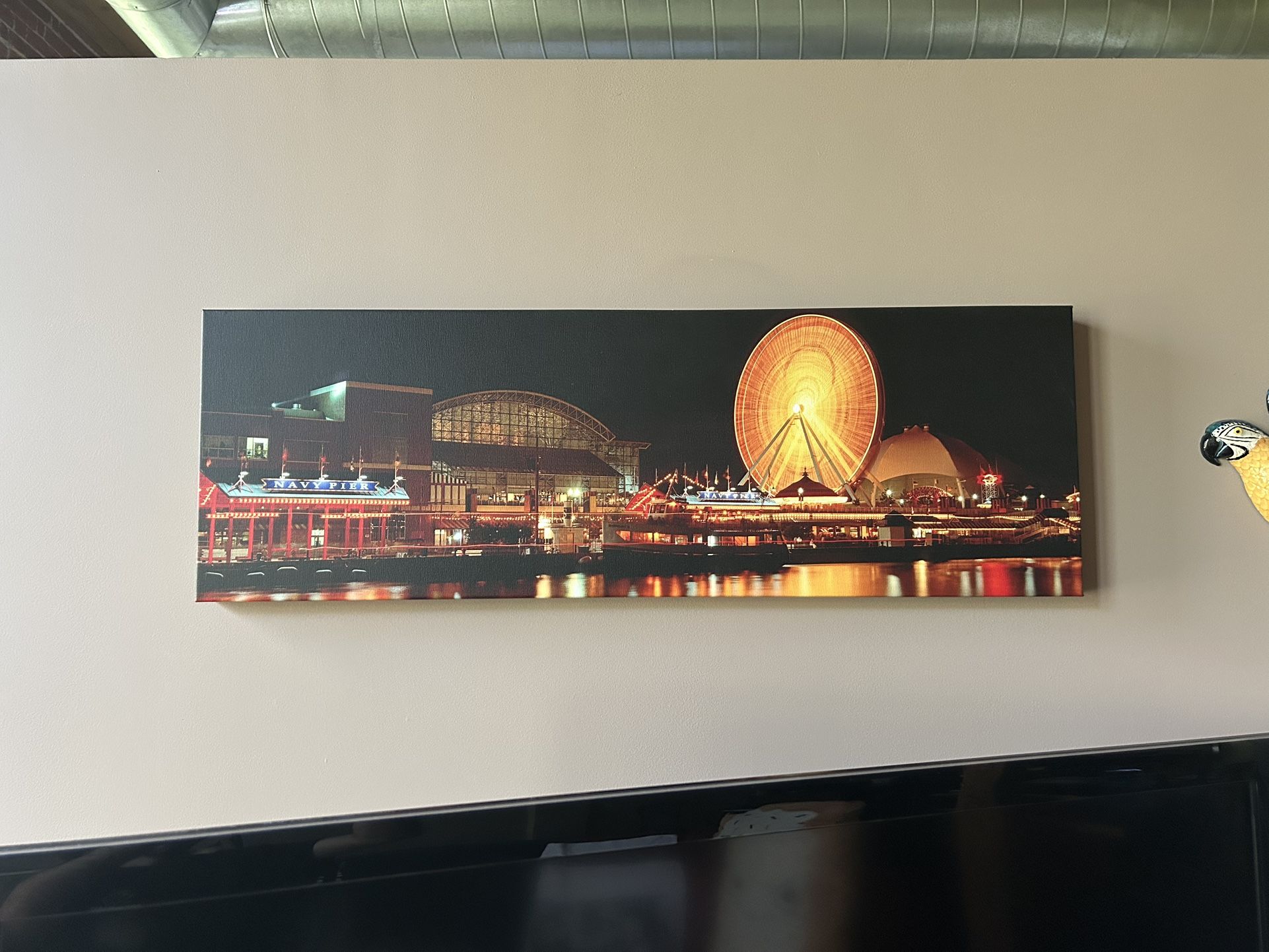 Chicago Navy Pier Art Canvas Artwork Photo