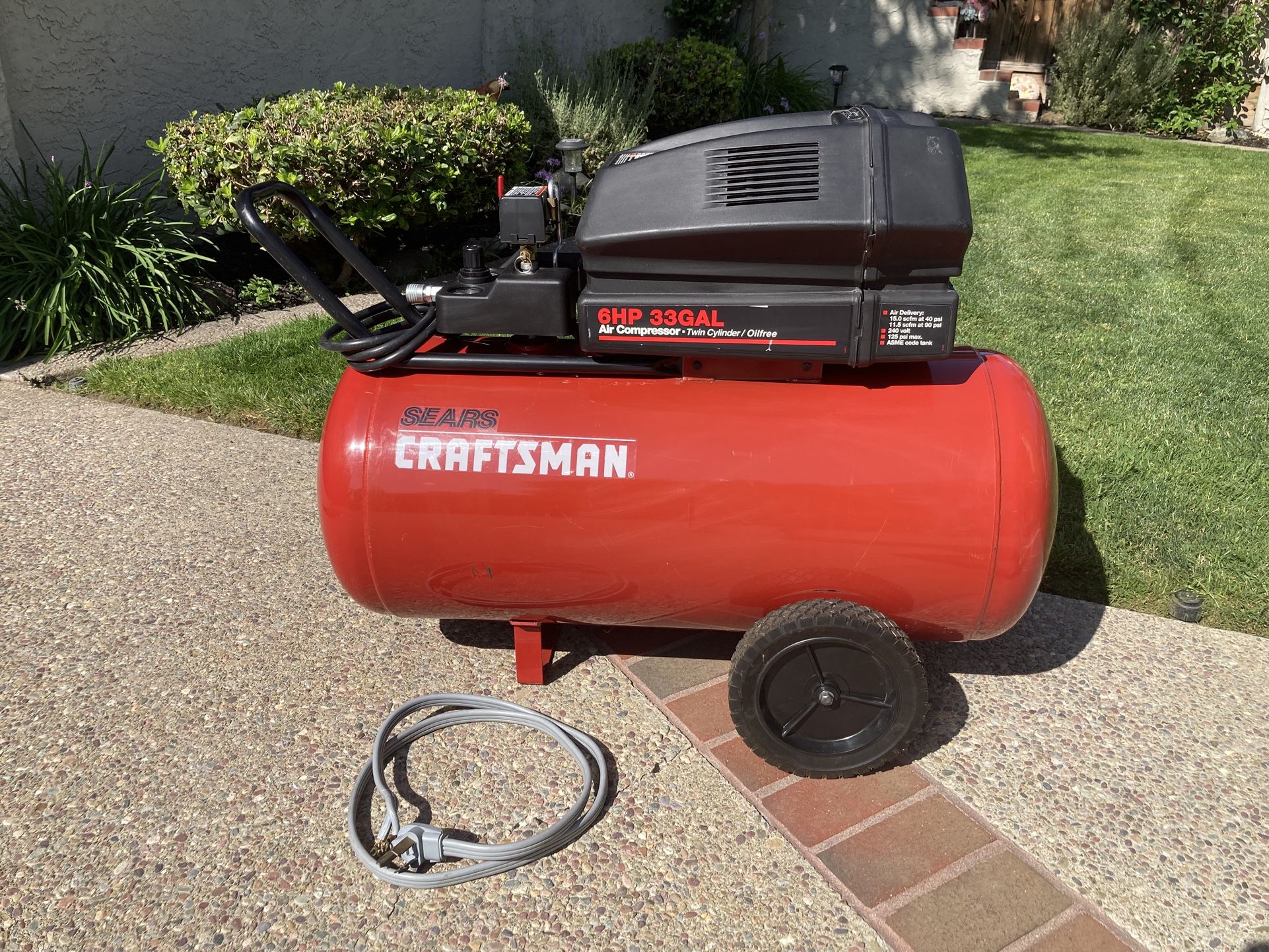Air Compressor Craftsman New Condition 240 Volt Price Firm