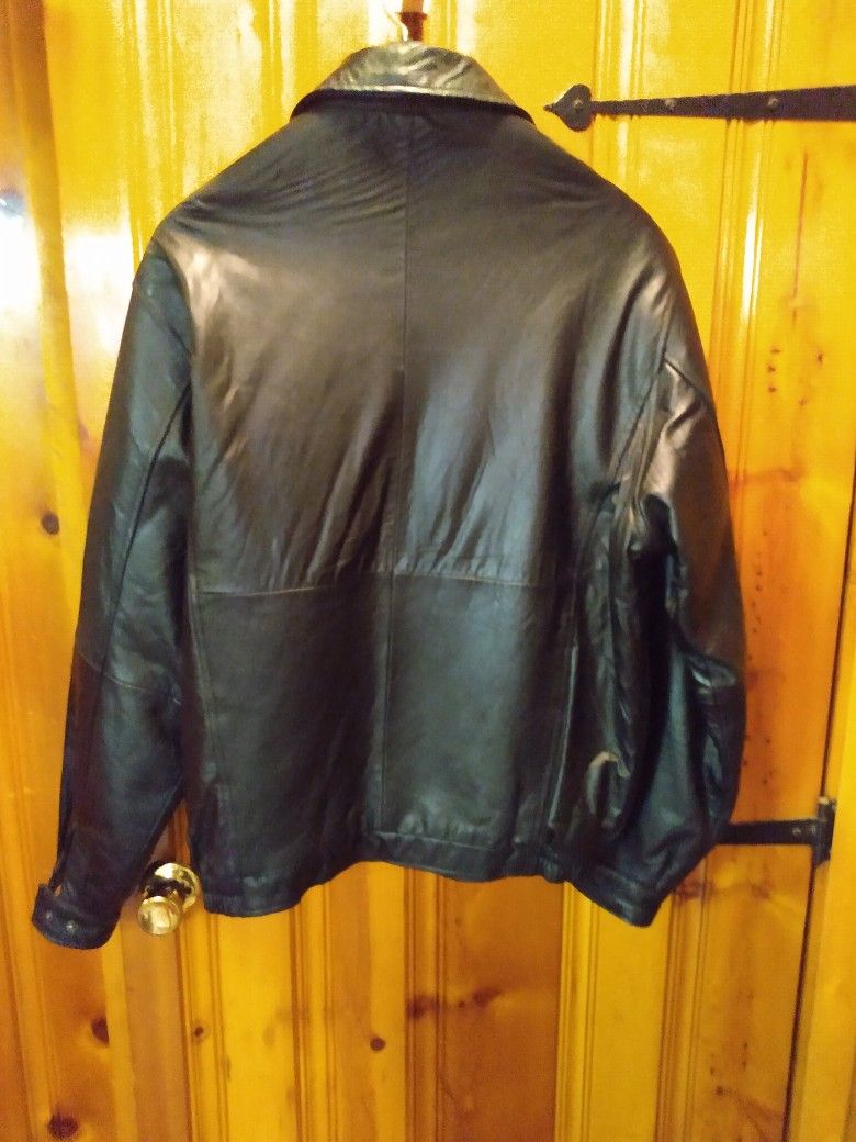 Men's leather no very style jacket