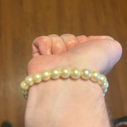 Vintage Single Strand Pearl Bracelet 