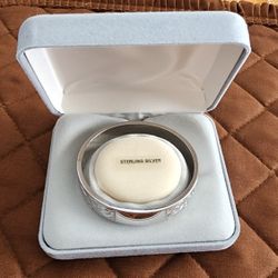Sterling Silver ID Bangle 