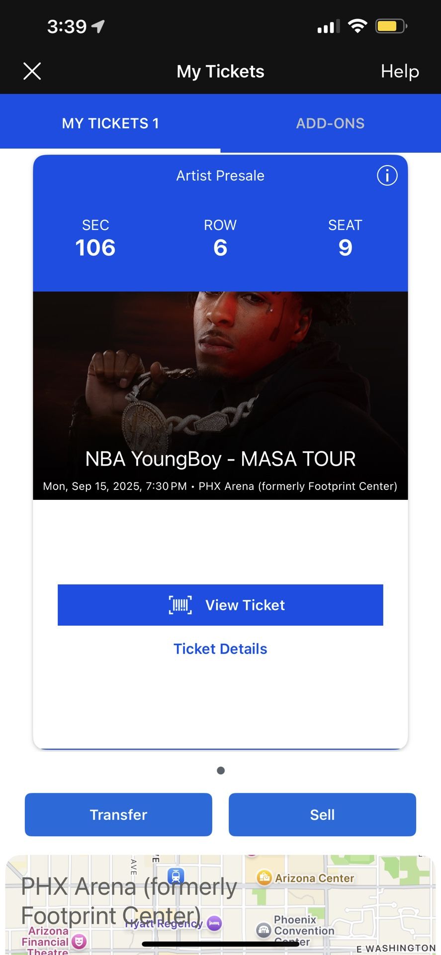 Nba Youngboy ticket!