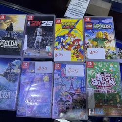 nintendo switch games!! (prices vary)