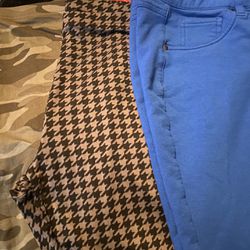 Two Pair Leggings, And One Pair Of Joggers Size 2X