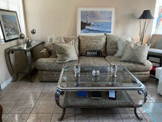 Cocktail bevel glass grey table