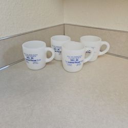 4 Vintage Goodyear "TIRES INC." MUGS 