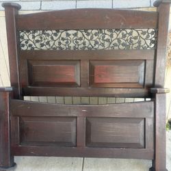 Full size Bed Frame and Box spring ( No Mattress) 