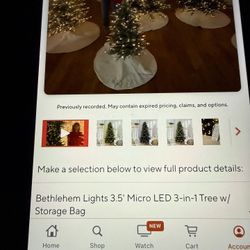 Blue SPRUCE Bethlehem Lights 3.5 Micro LED TREE/colors