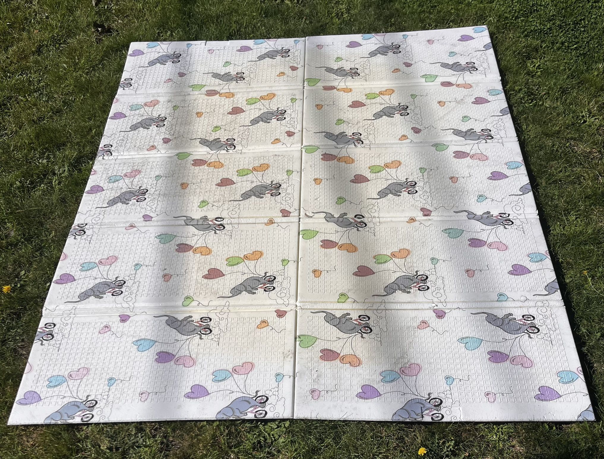 Nice Large Used Play Mat  59 x 70  See Description 
