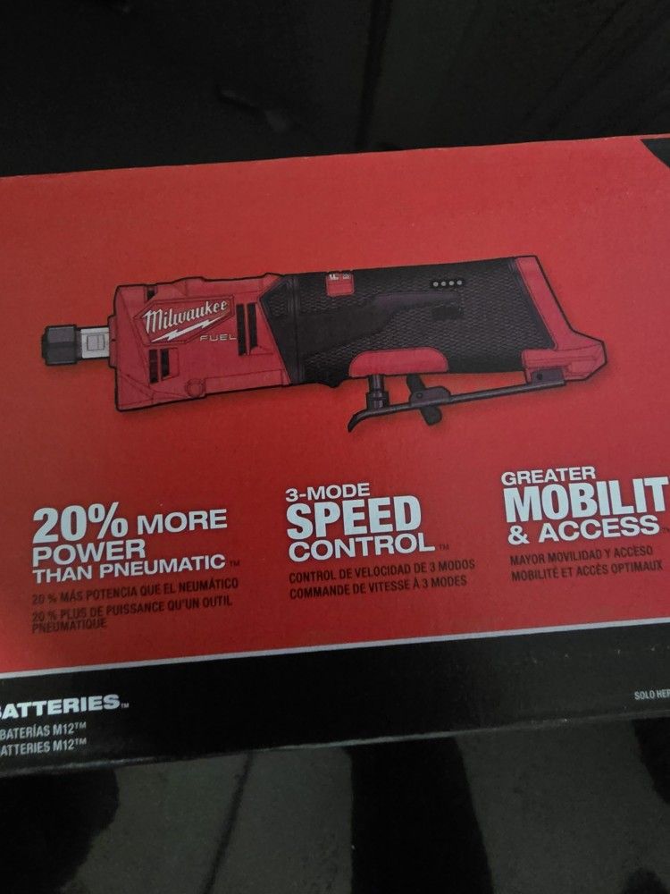 Milwaukee m12 fuel straight Die grinder new