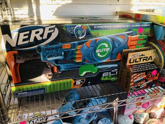 Nerf Gun & 2 Packs Of Bullets 