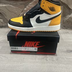 New Jordan 1 Retro High OG Taxi Size 4.5 Y / 6 Women