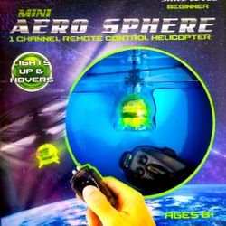 TWO Mini Aero Sphere 1 Chanel Remote Control Helicopter