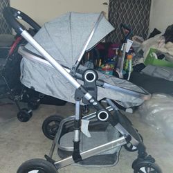 ILEEKISS 3-in-1 Convertible Baby Stroller 