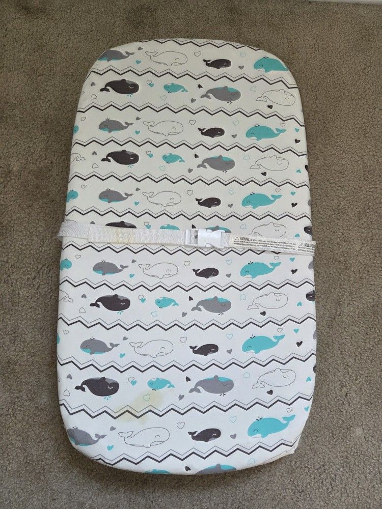 Diaper changing pad with cover