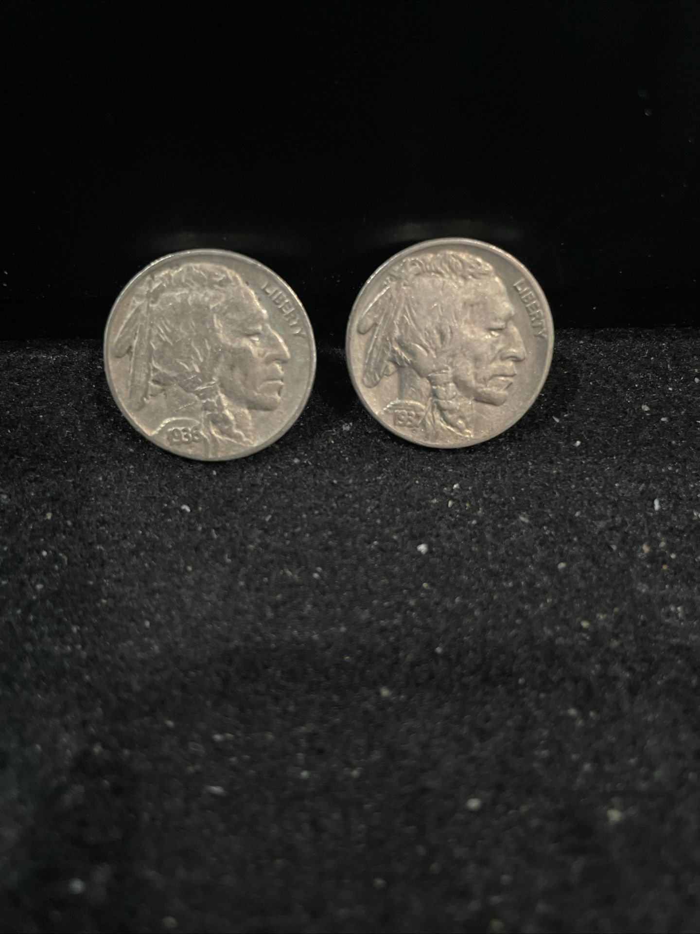 Lot Of 2 Buffalo Nicked 1936 And 1937 Both In Excellent Condition 620