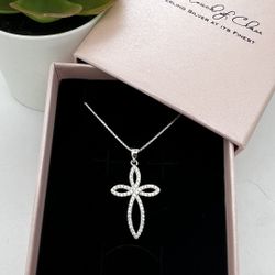 925 Silver Cross With Chain